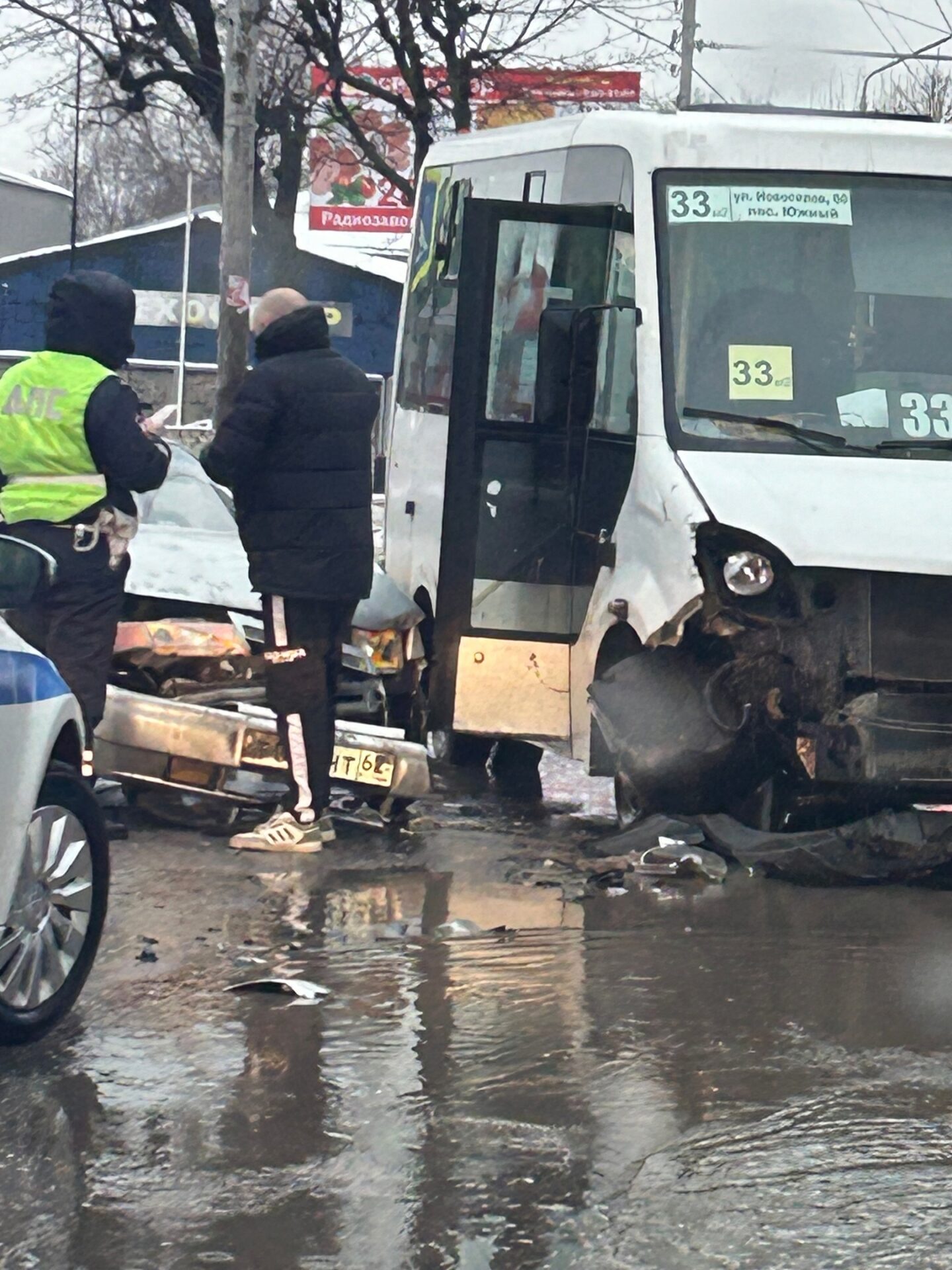 ДТП с маршрутным такси произошло на улице Новой в Рязани 27 ноября