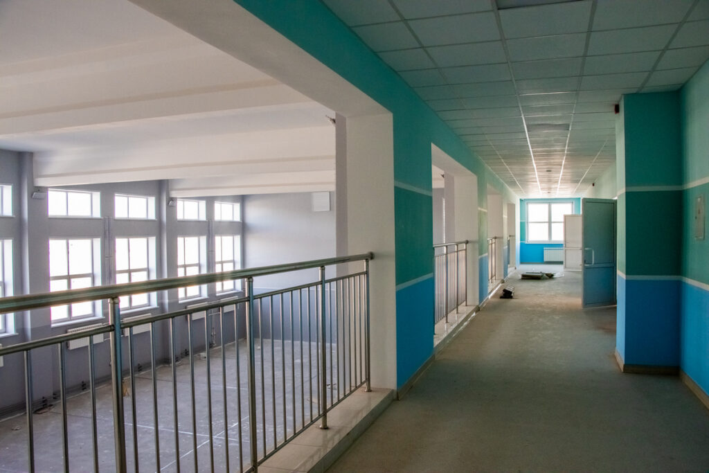 Новая школа в Скопинском районе готова на 70%