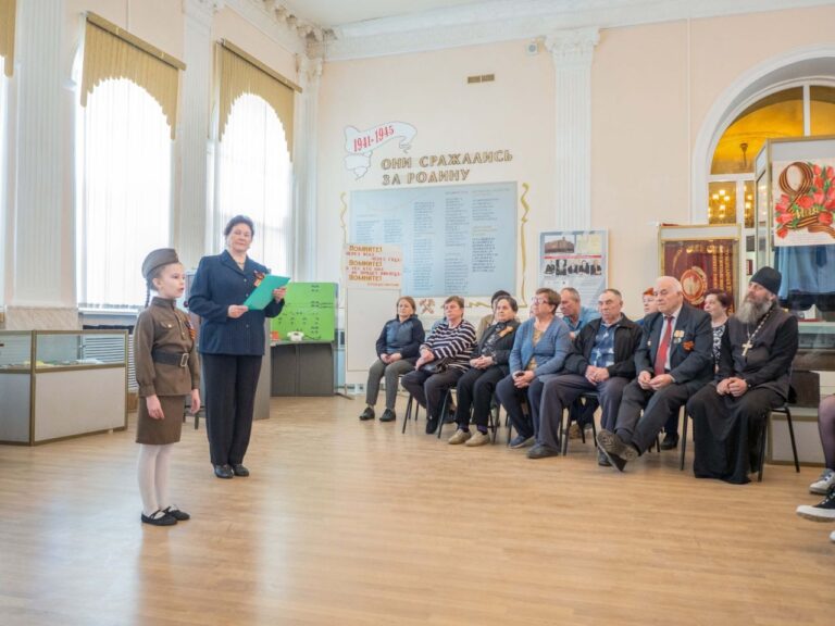 В музее на станции Ряжск прошла патриотическая акция к 79-летию Победы