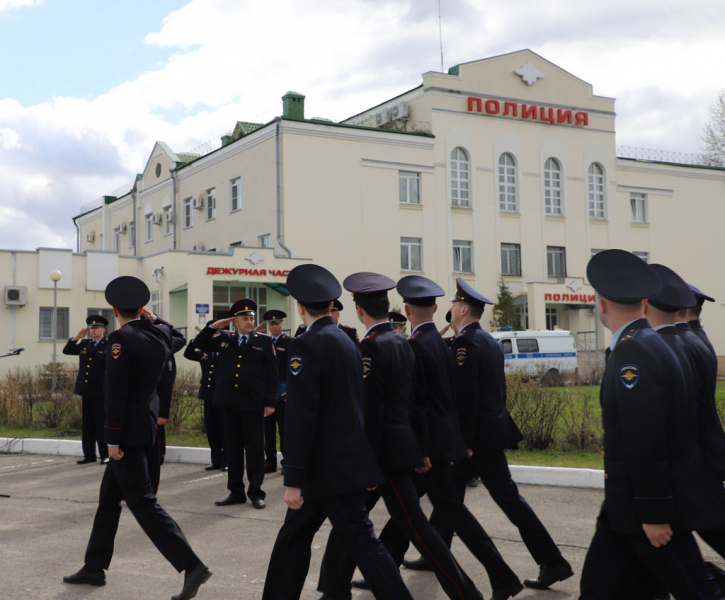 В Рязани прошел строевой смотр сотрудников территориальных органов и строевых подразделений полиции
