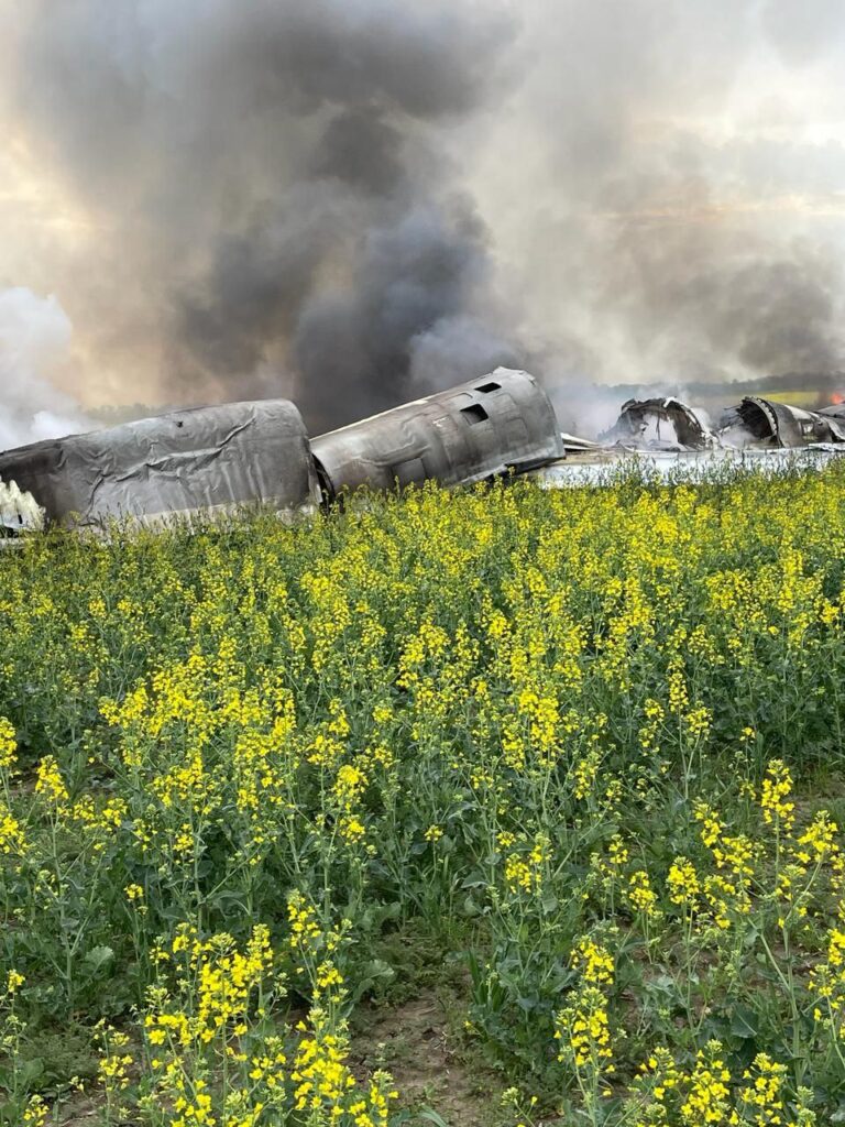 В Ставропольском крае упал самолёт