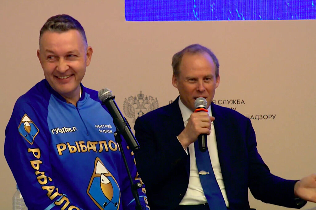 Дмитрий Беляев представил рыбатлон на выставке «Россия» Дмитрий Беляев представил рыбатлон на выставке «Россия» Это выступление, как, пожалуй, никакое другое в этот день, вызвало однозначный интерес у собравшихся