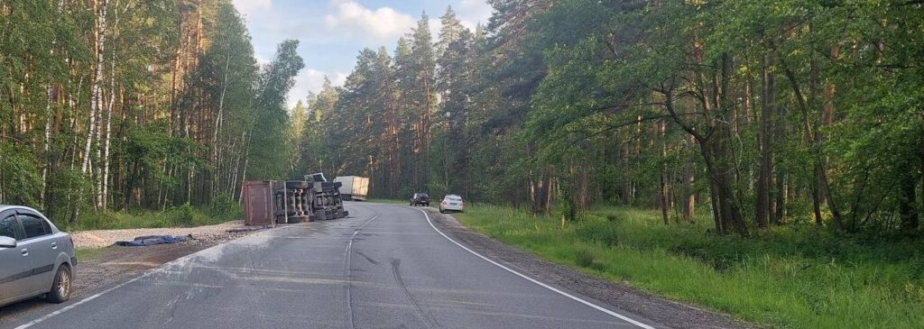 Стало известно, что произошло с опрокинутым грузовиком в Клепиковском районе ДТП произошло 24 июня, примерно в 18:00.