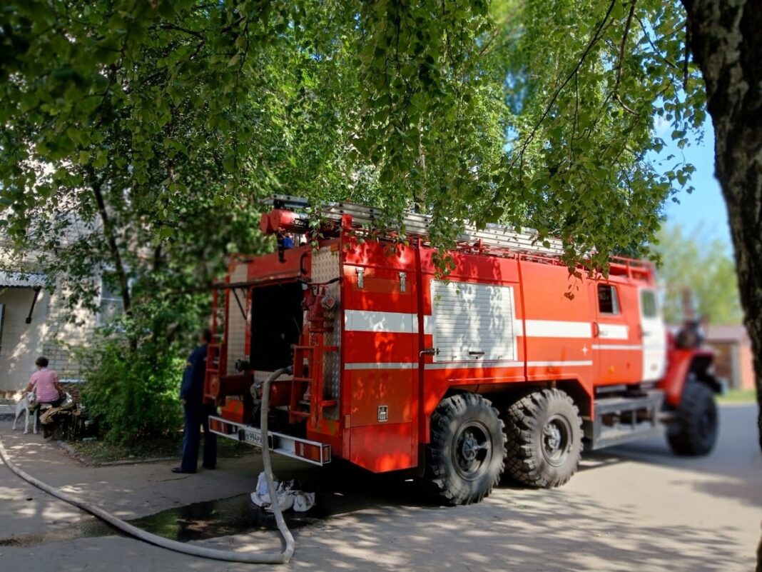 В Милославском районе сгорела квартира