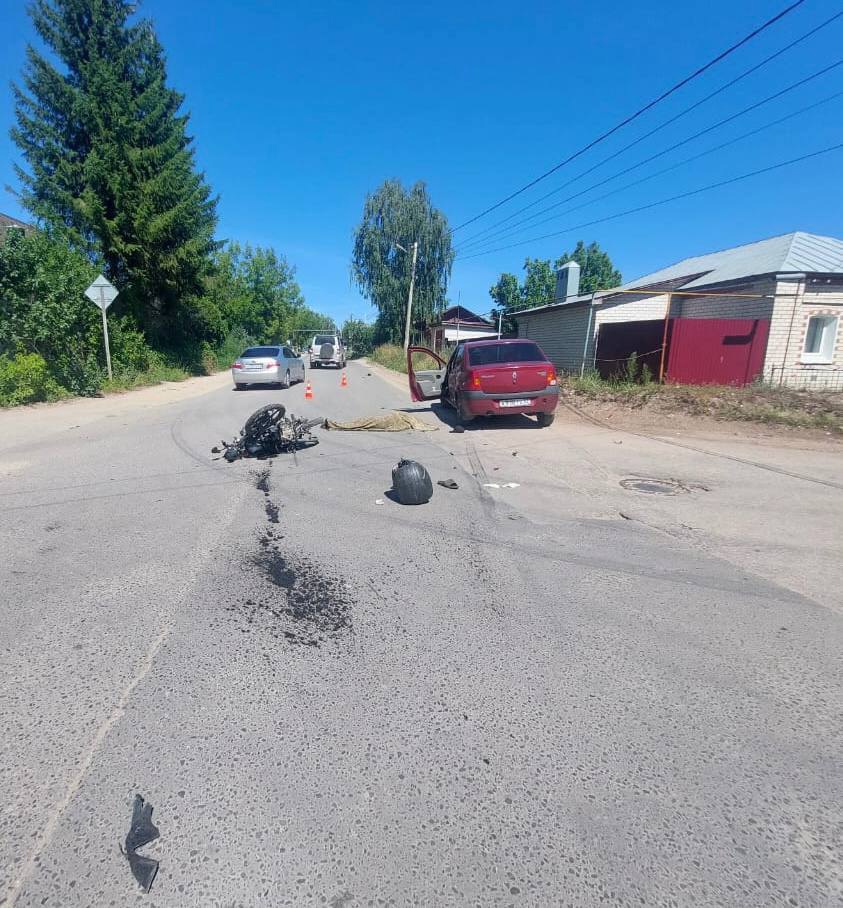 В Касимове погиб водитель скутера