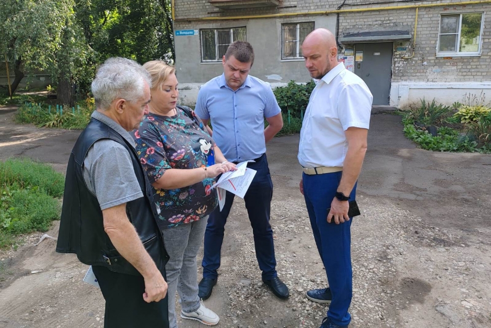 На улице Дачной в Рязани стартовали работы по благоустройству дворовой территории