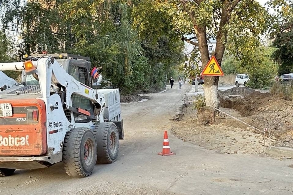 В Рязани благоустраивают улицу Вокзальную