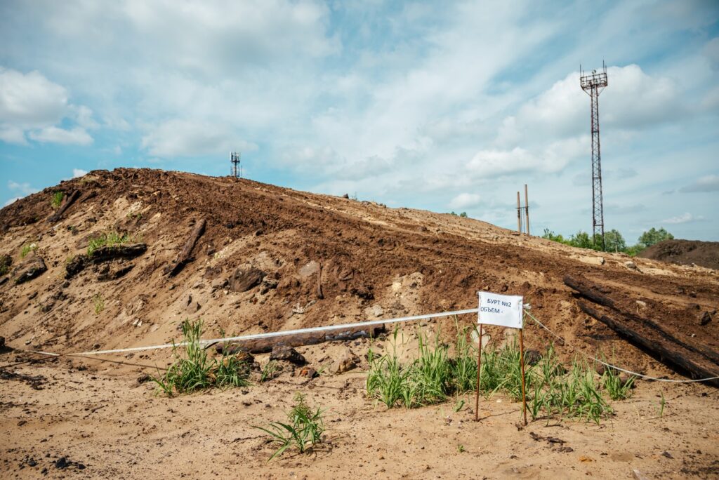 На строительной площадке ЖК «Окская стрелка» в Борках начался вывоз грунта