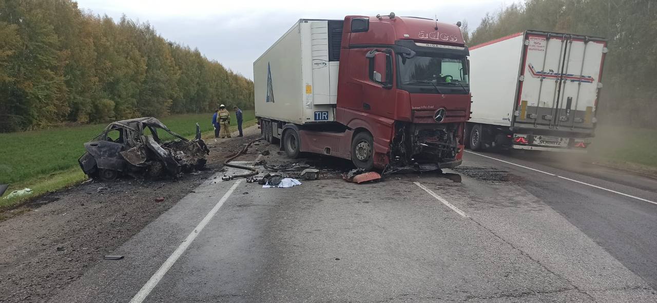 Два человека погибли в ДТП между фурой и «легковушкой» в Александро-Невском районе По предварительной информации, столкнулись автомобиль «Шевроле Ланос» и грузовой автомобиль «Мерседес».